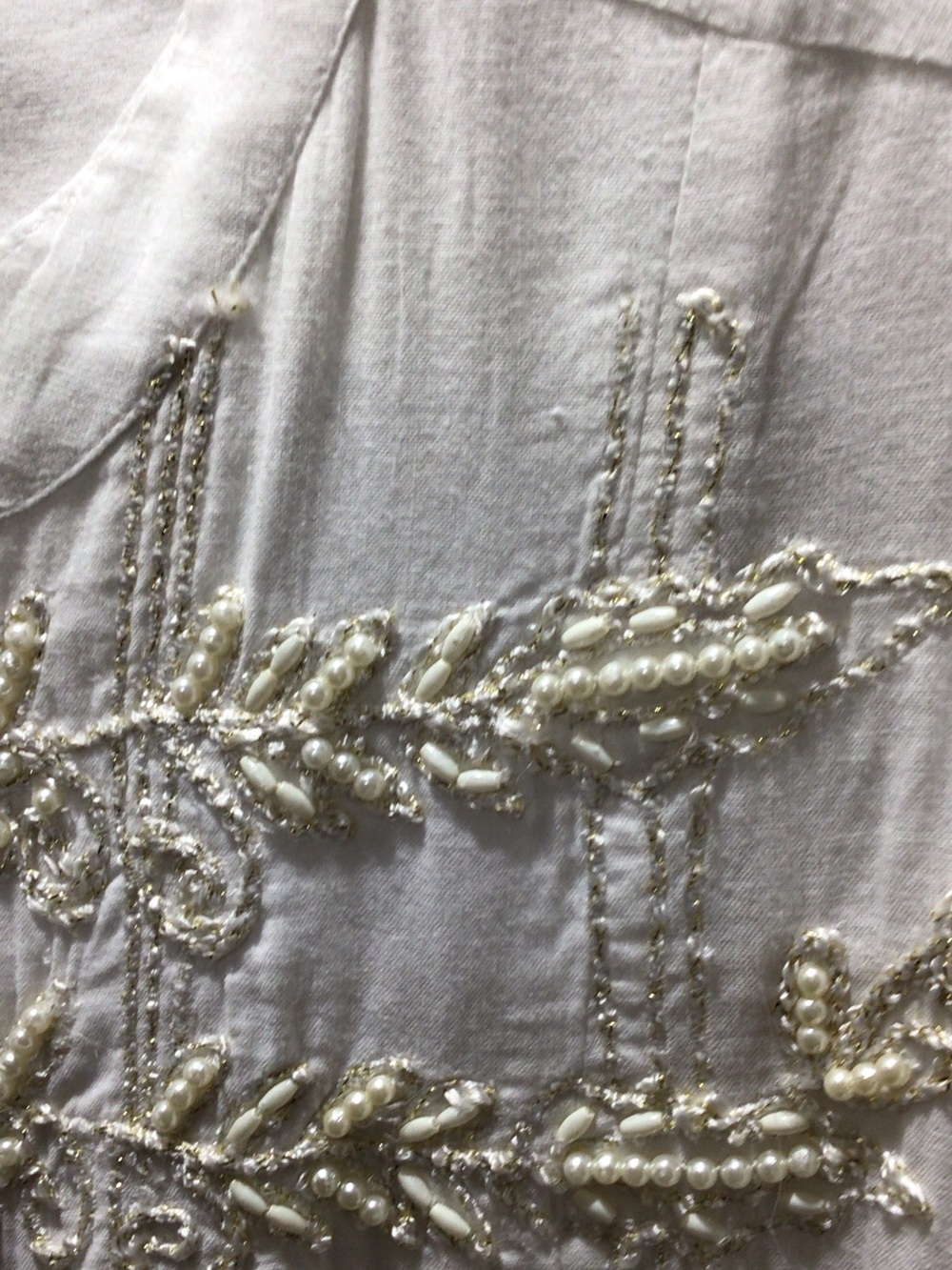 POL NWOT White Maxi Dress with Cream Embroidery & Ruffle 🩷 - Picture 3 of 8